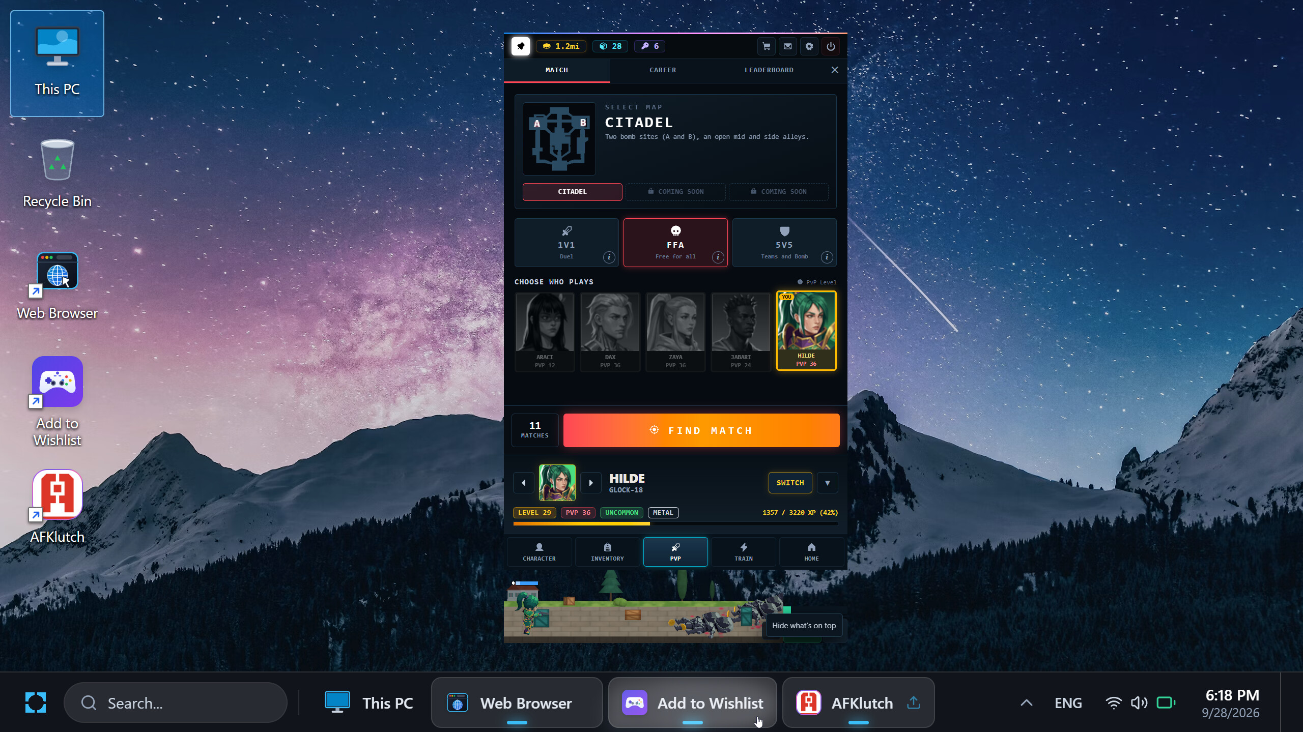 AFKlutch screenshot 5