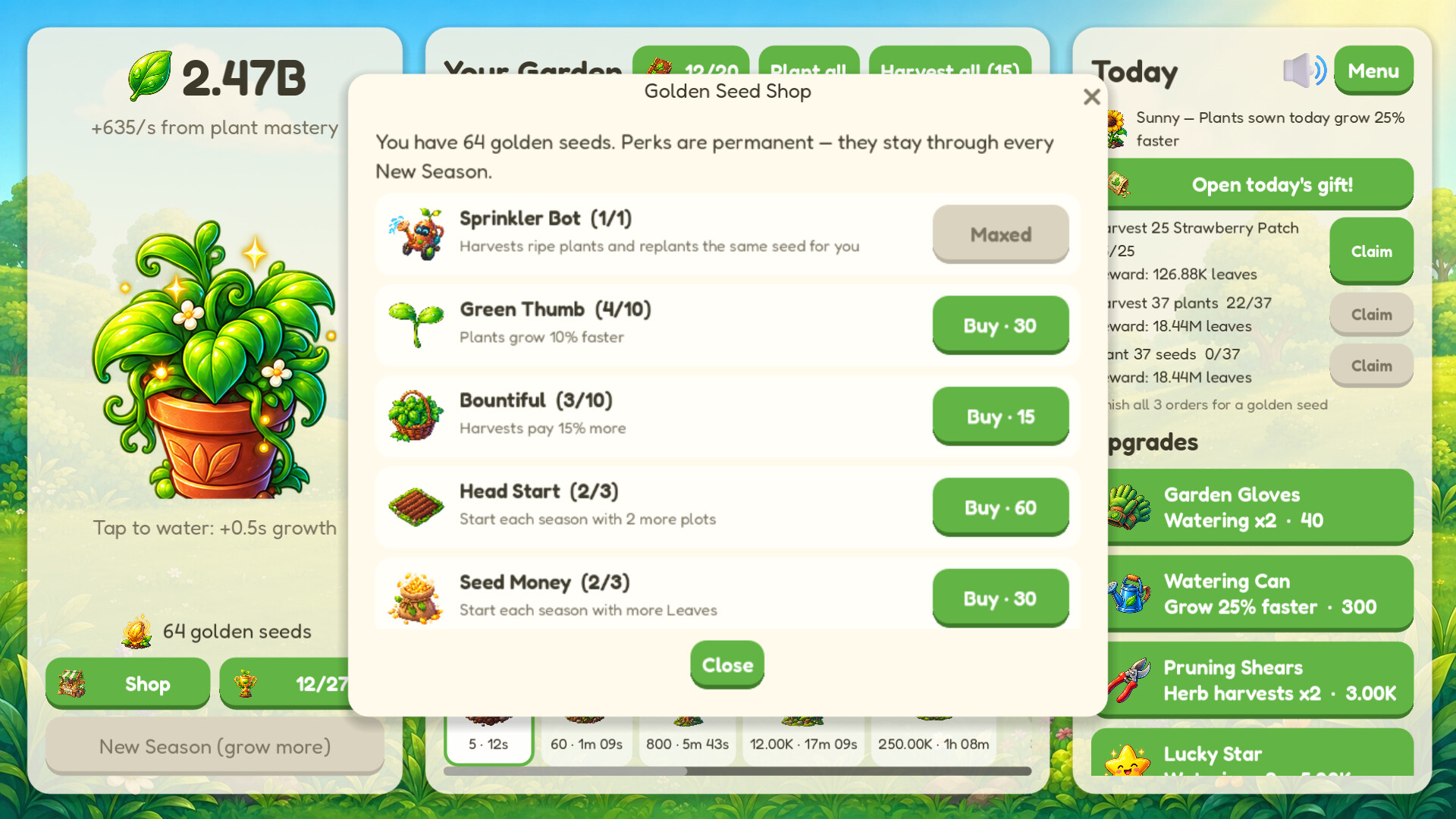 Idle Garden screenshot 3
