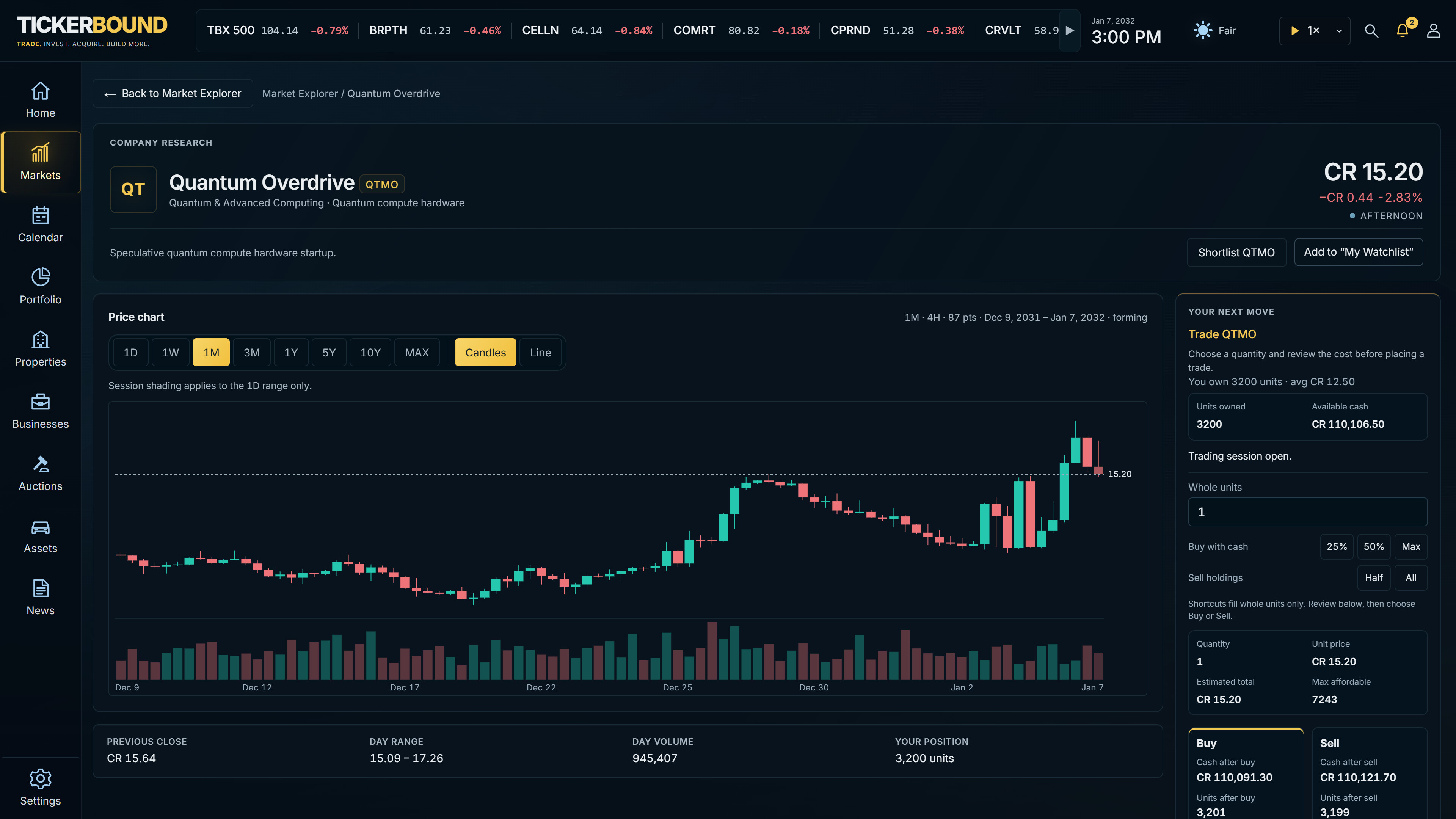 Tickerbound screenshot 2