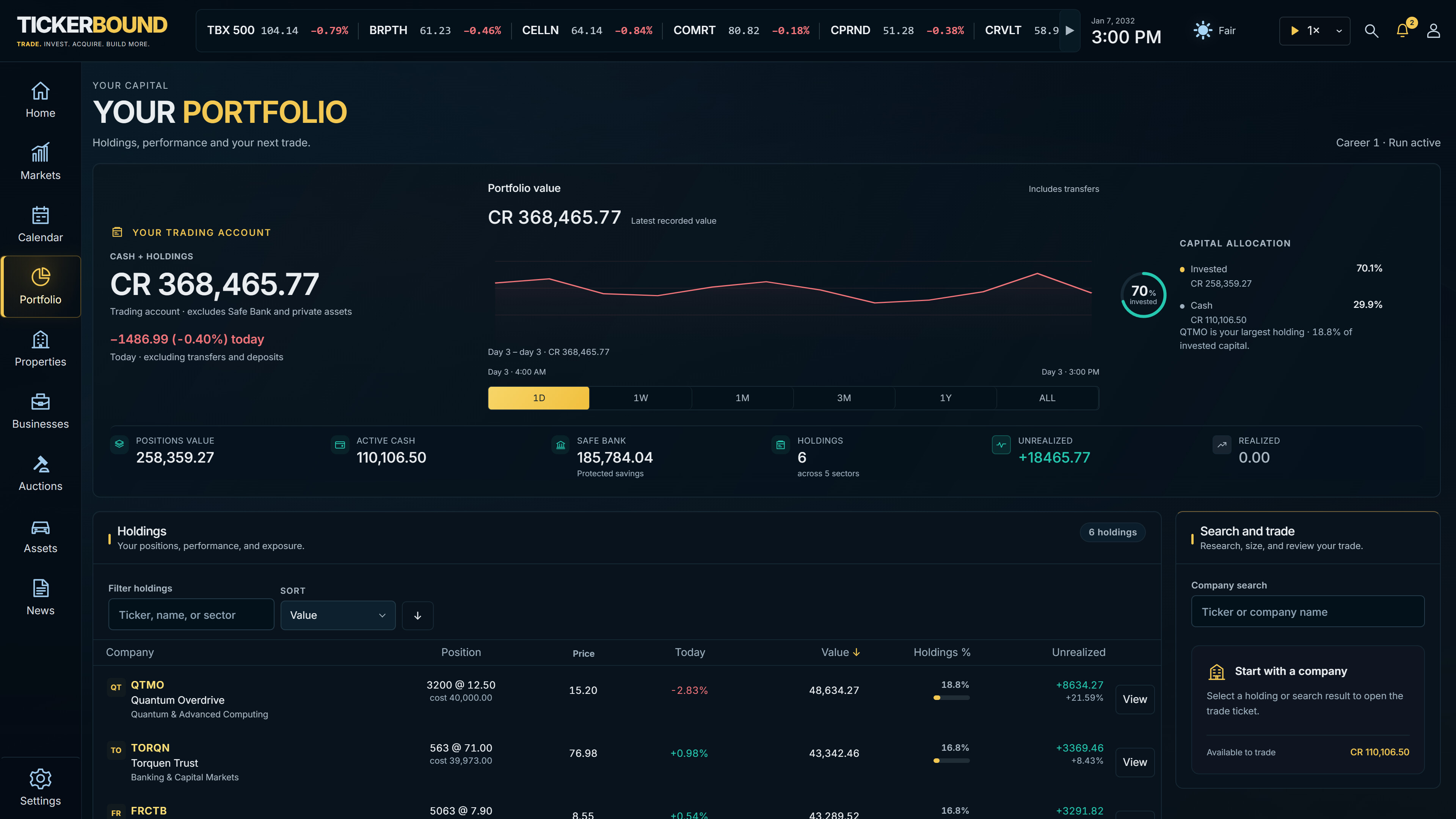 Tickerbound screenshot 3