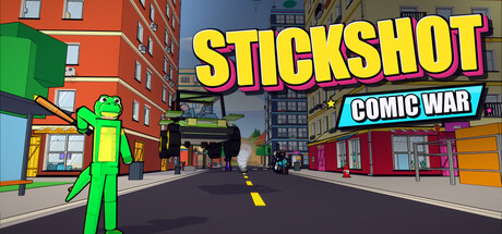 Cover art from STICKSHOT: Comic War