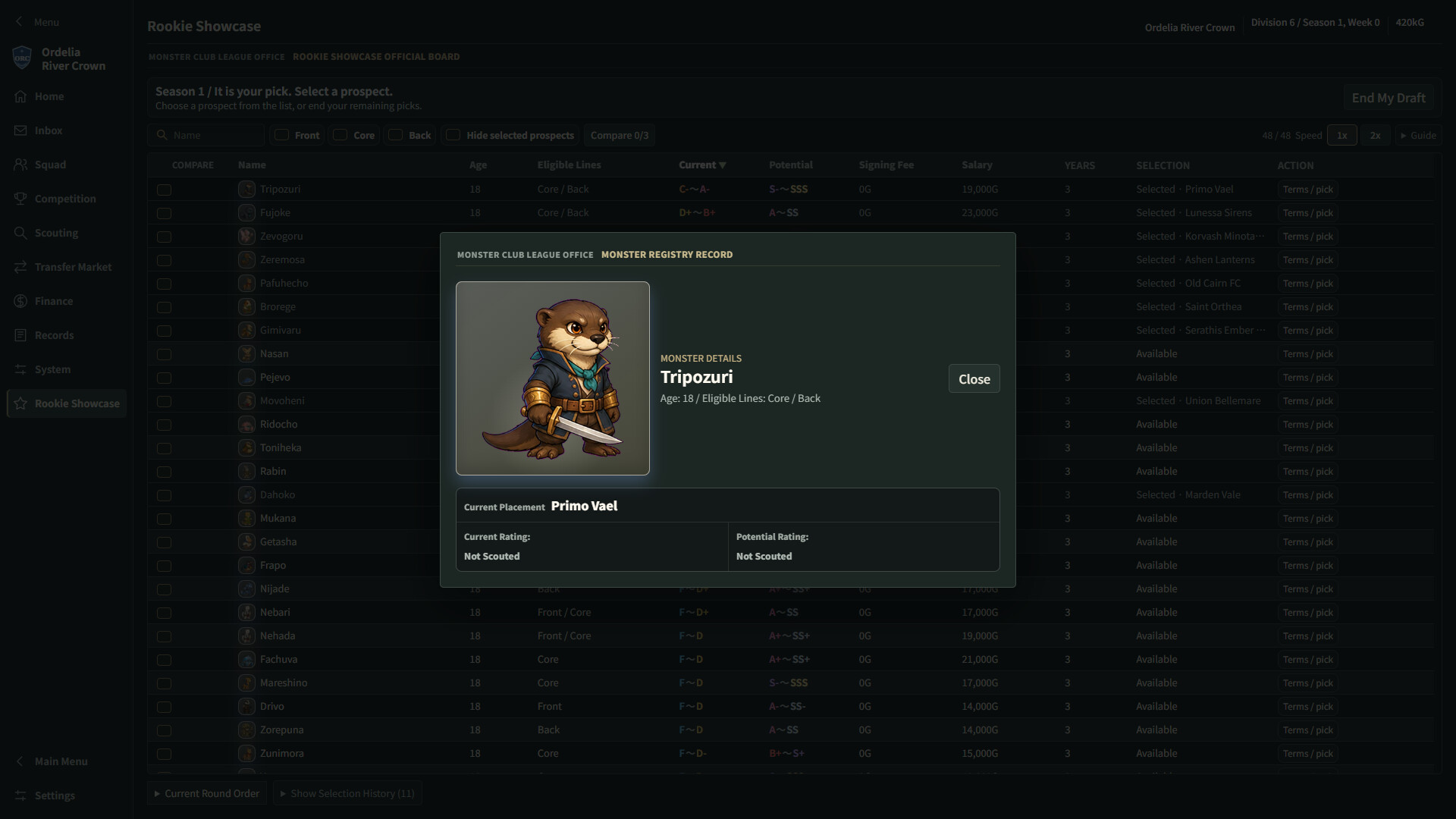 Monster Club League Manager screenshot 5