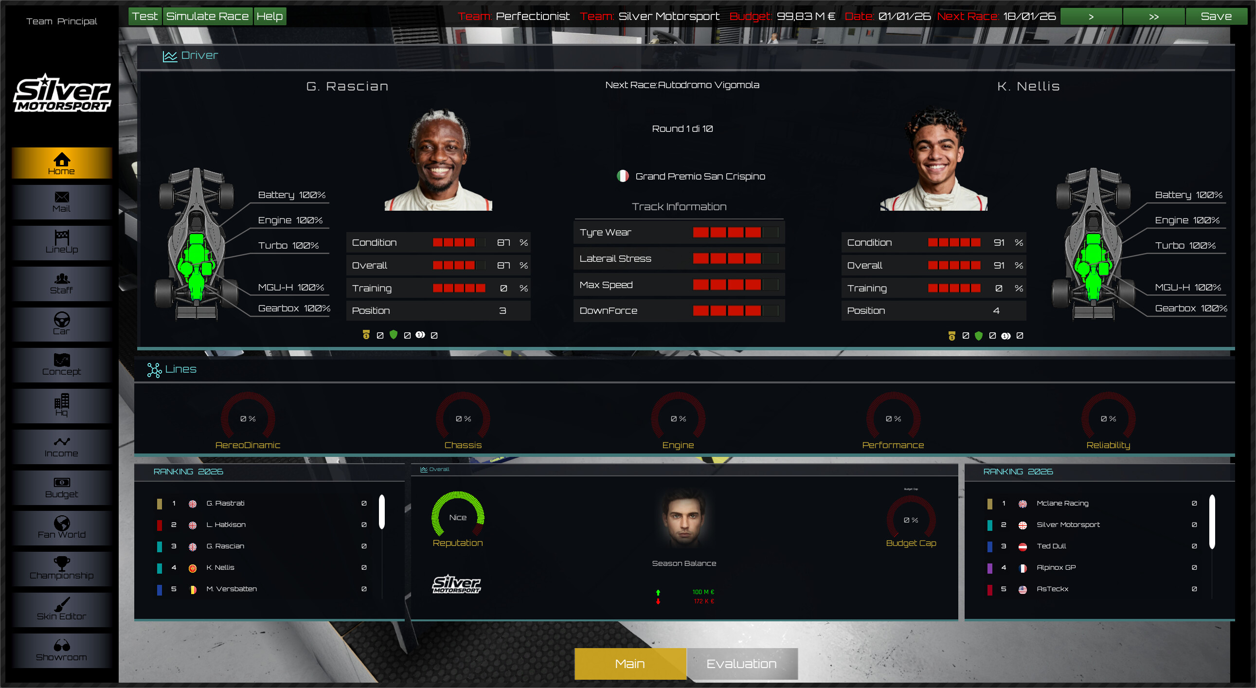 Racing Season Manager screenshot 2