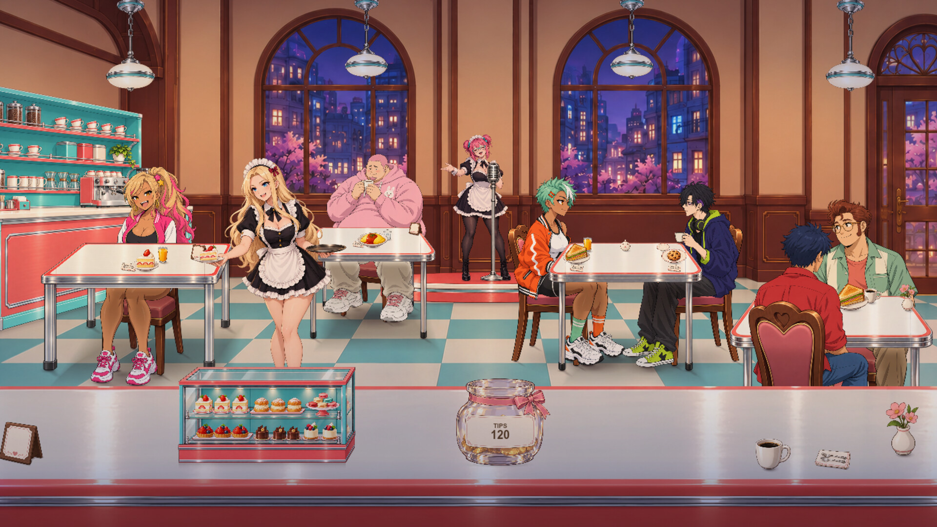 Task Bar Maid Cafe trailer