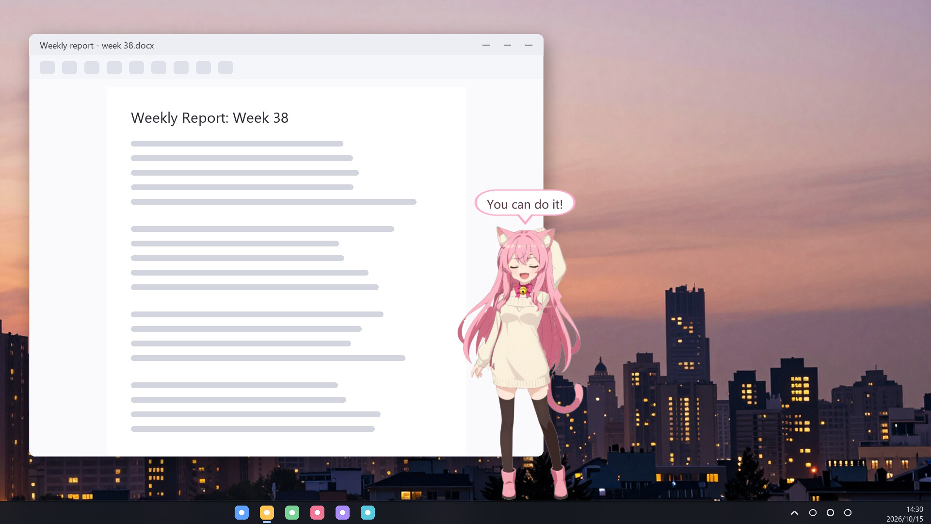 喵～该工作啦！ Nya! Back to Work screenshot 3