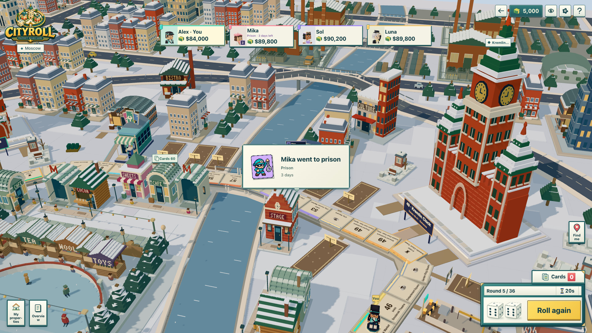 CityRoll: Property Board Game screenshot 5