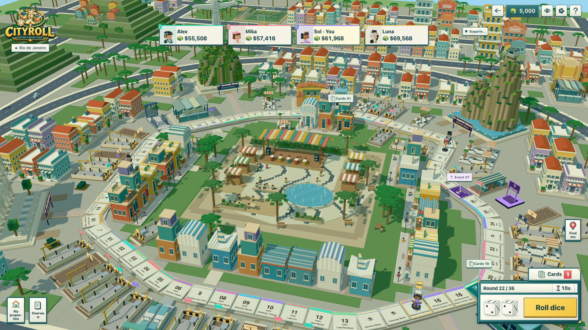 CityRoll: Property Board Game screenshot 3