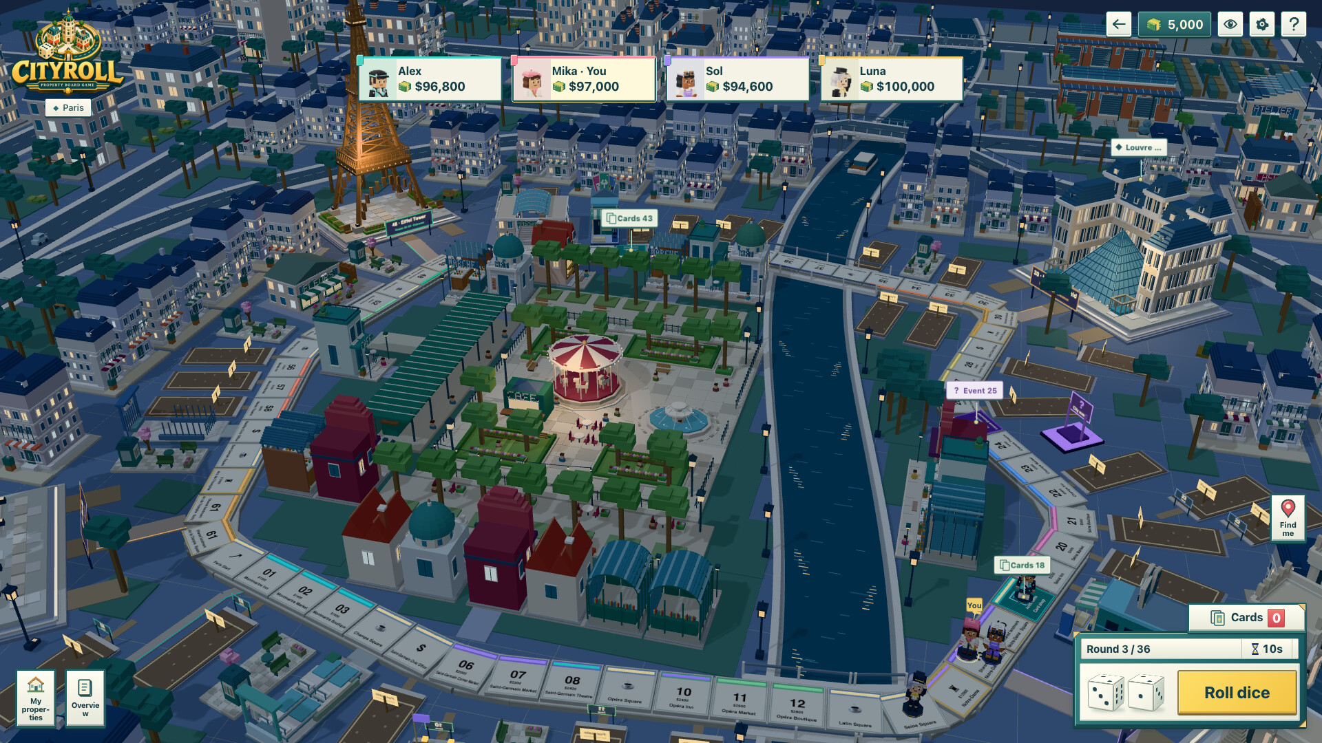 CityRoll: Property Board Game screenshot 4