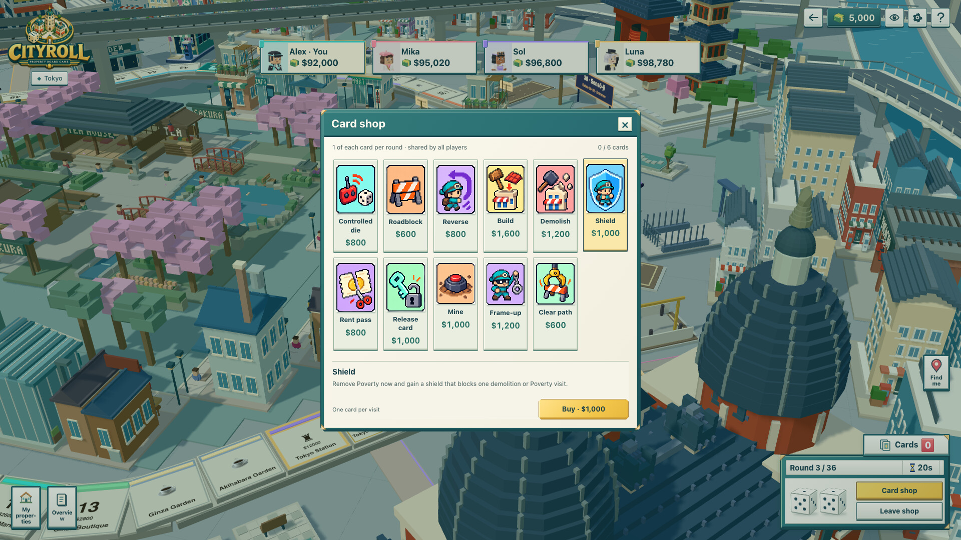 CityRoll: Property Board Game screenshot 2