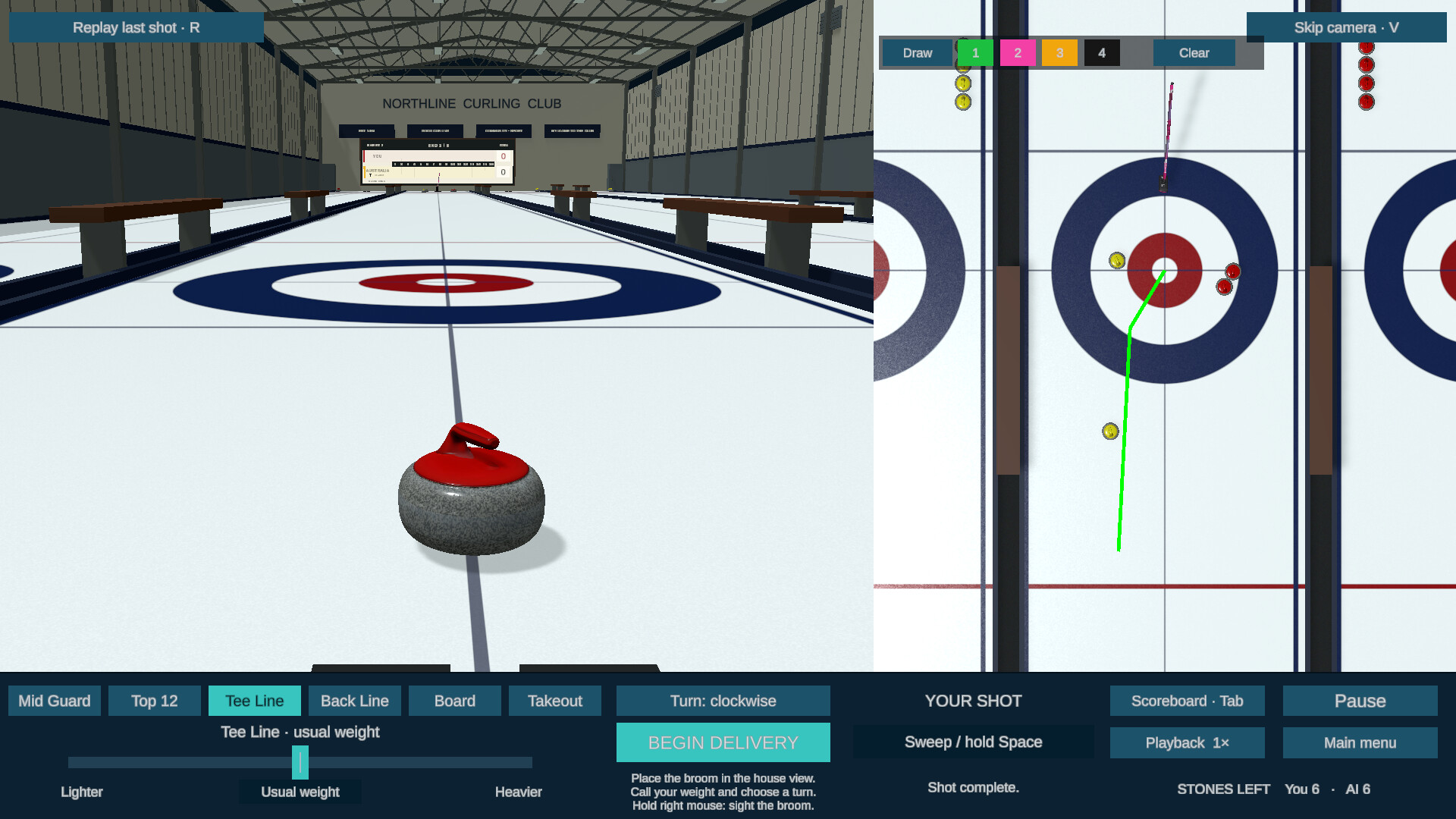 Curling Simulator screenshot 2