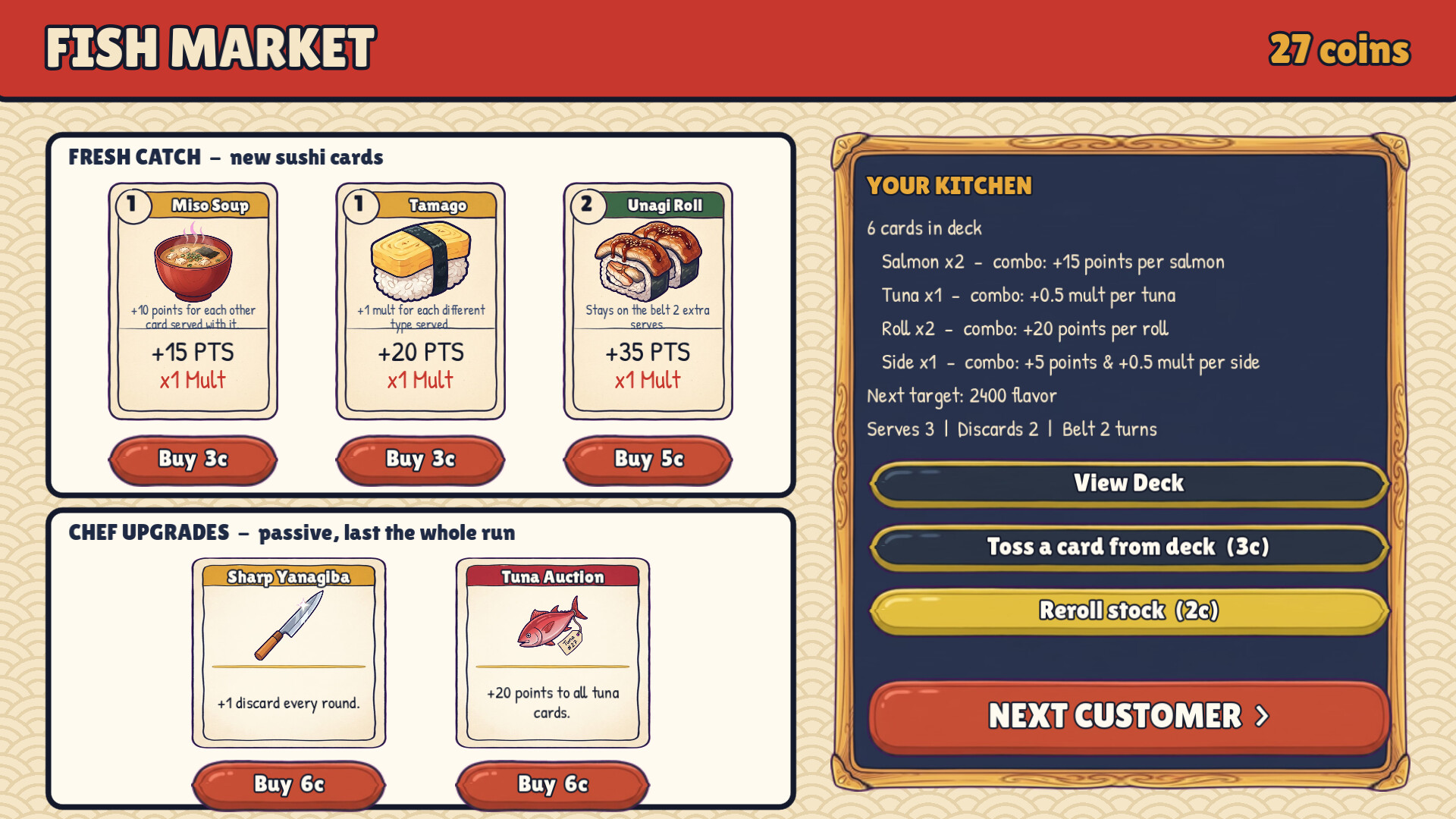 Kaiten - Sushi Deckbuilder trailer