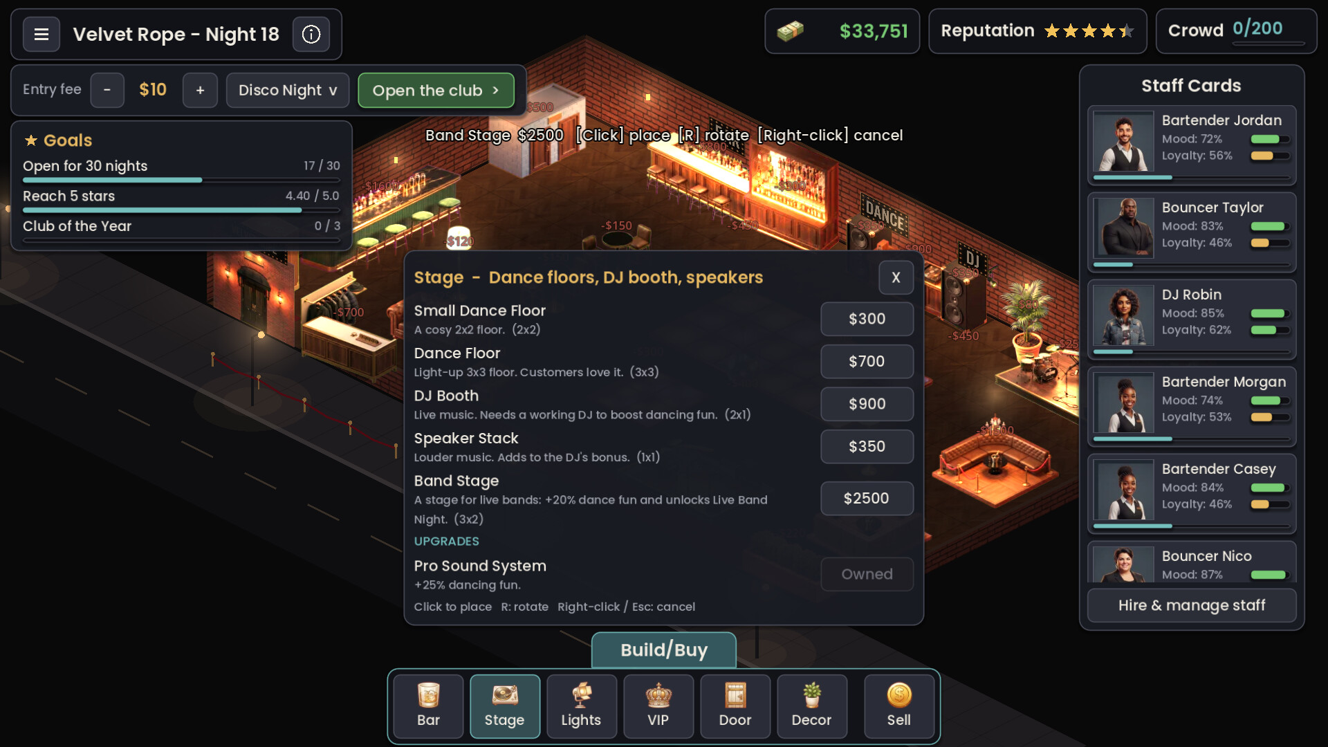 Velvet Rope: Nightclub Manager screenshot 3