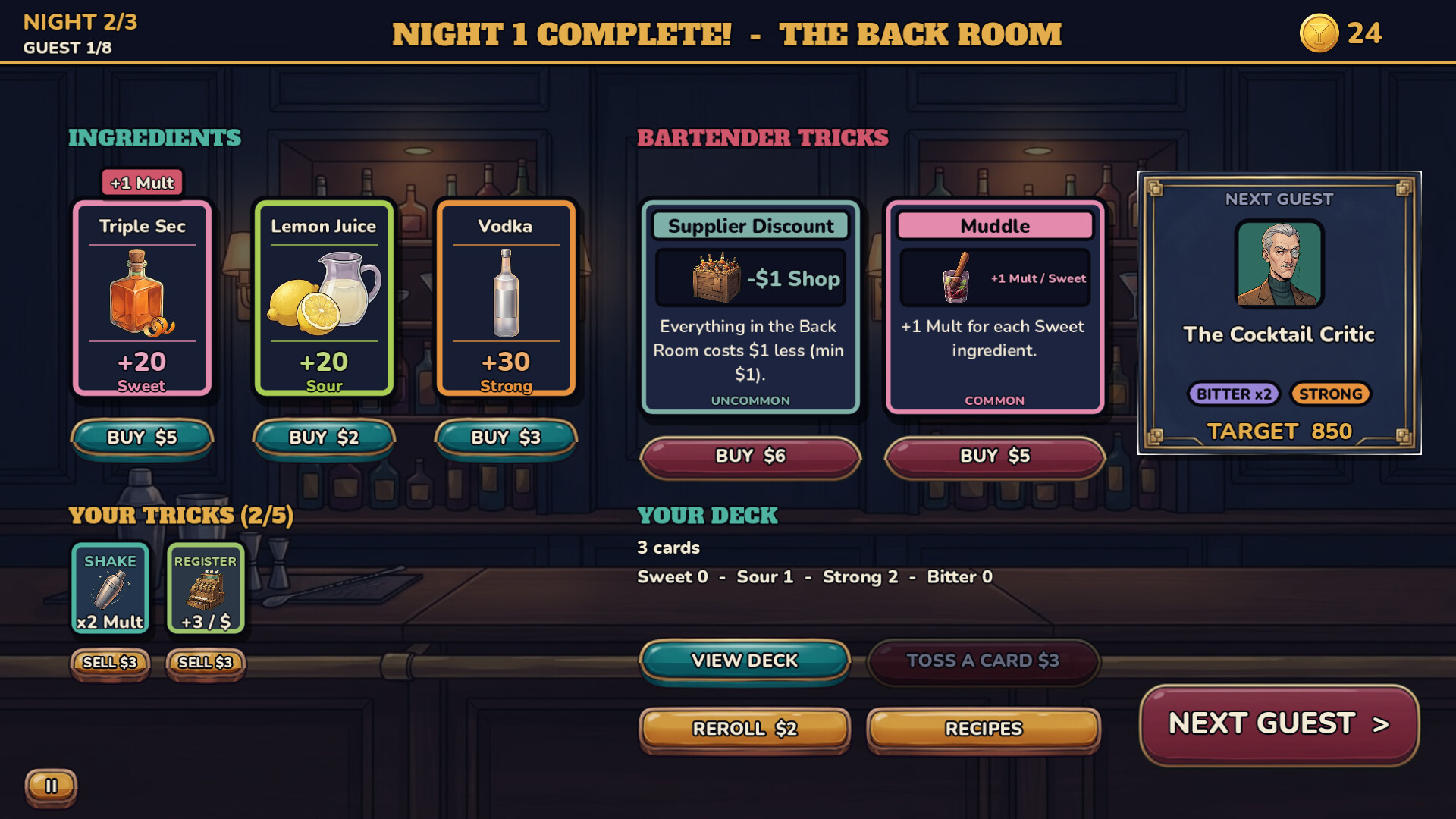 Nightcap Alchemist screenshot 4
