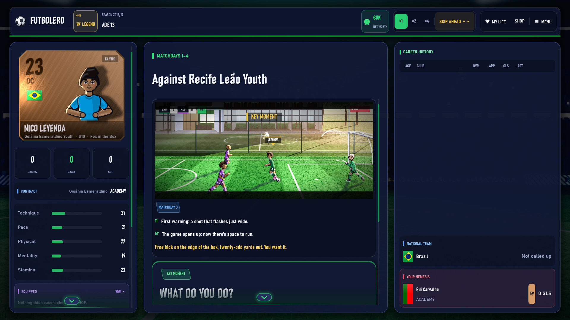 Futbolero: Football Career Simulator screenshot 4