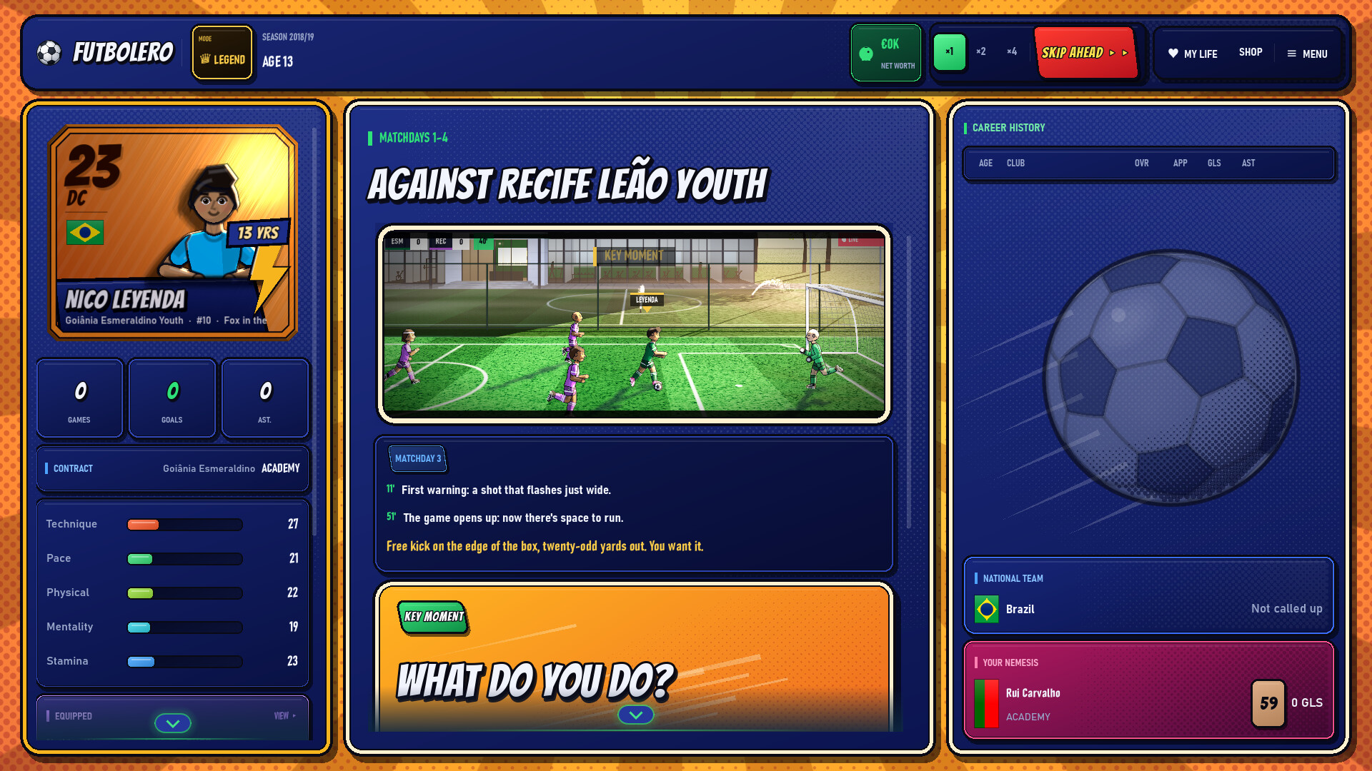 Futbolero: Football Career Simulator screenshot 4