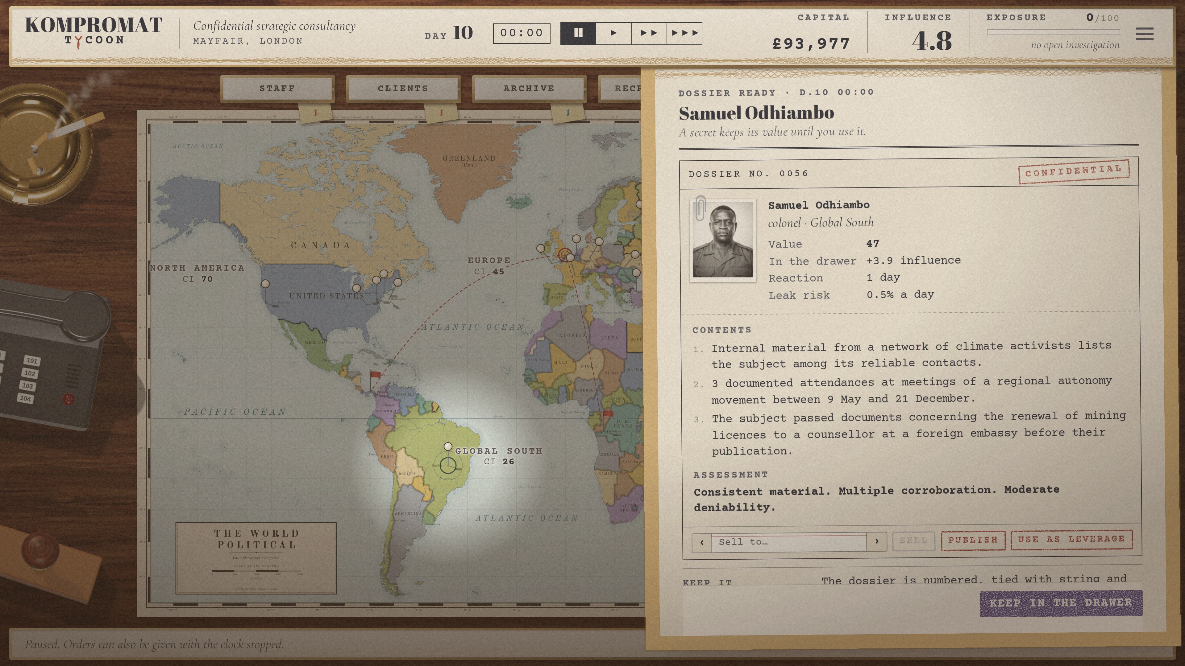 Kompromat Tycoon screenshot 4