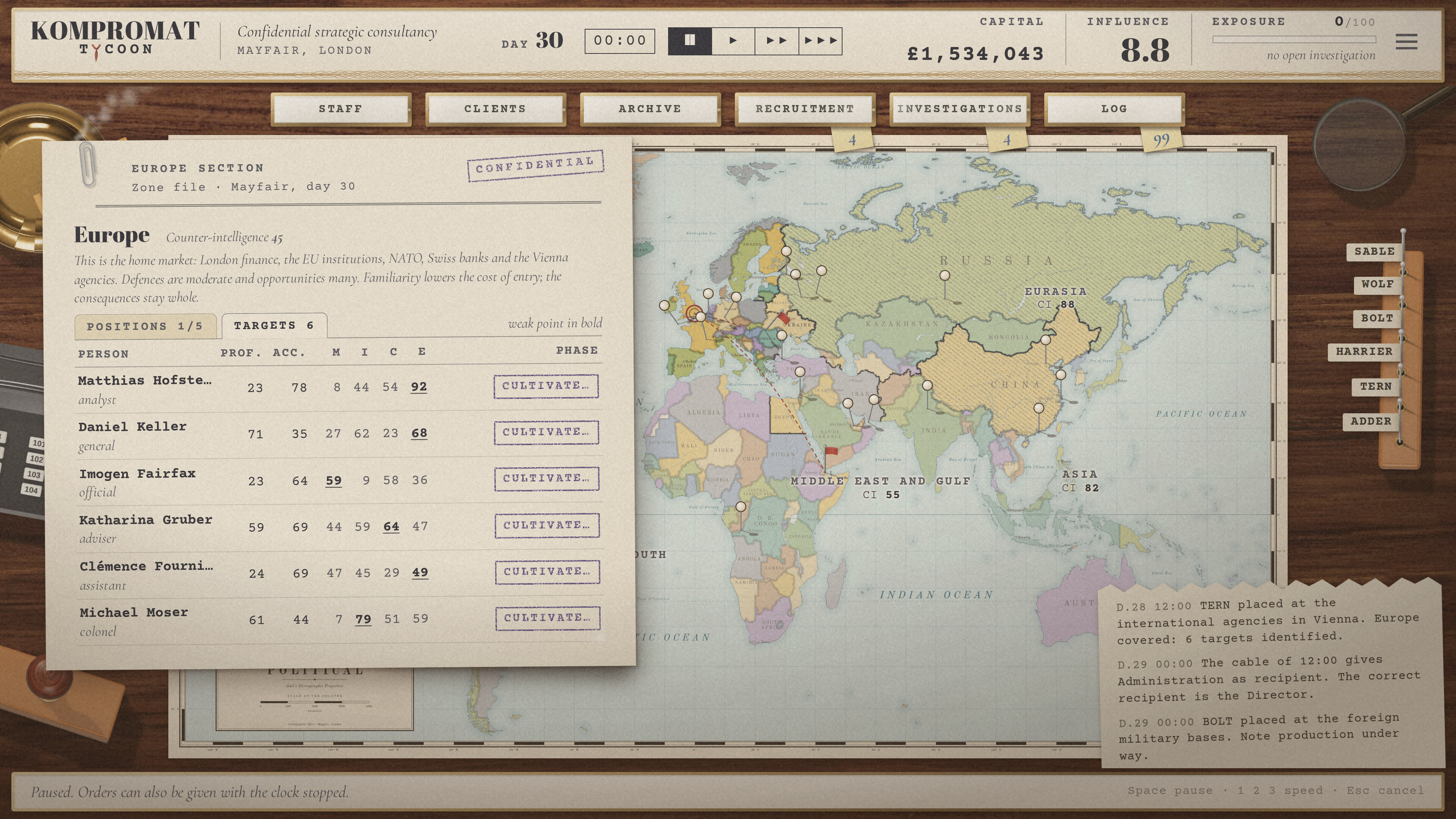 Kompromat Tycoon screenshot 2