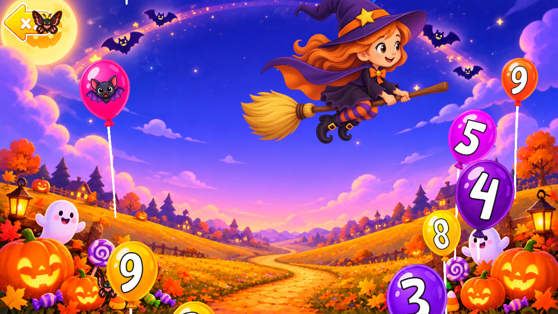 123 Early Learning Halloween Games for Kids, Toddlers, Babies screenshot 1