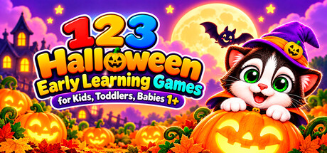 Cover art from 123 Halloween Early Learning Games for Kids, Toddlers, Babies 1+