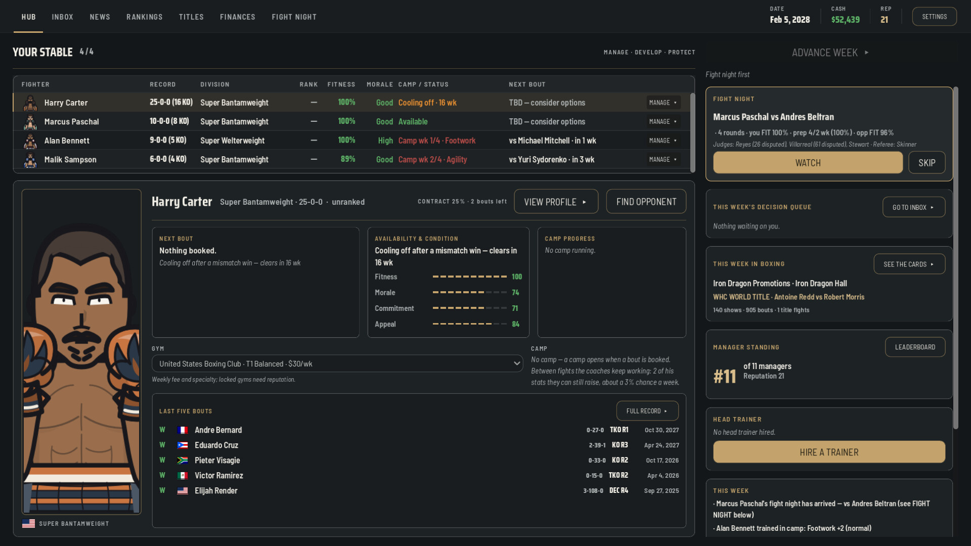 Mouthpiece Boxing Manager screenshot 3