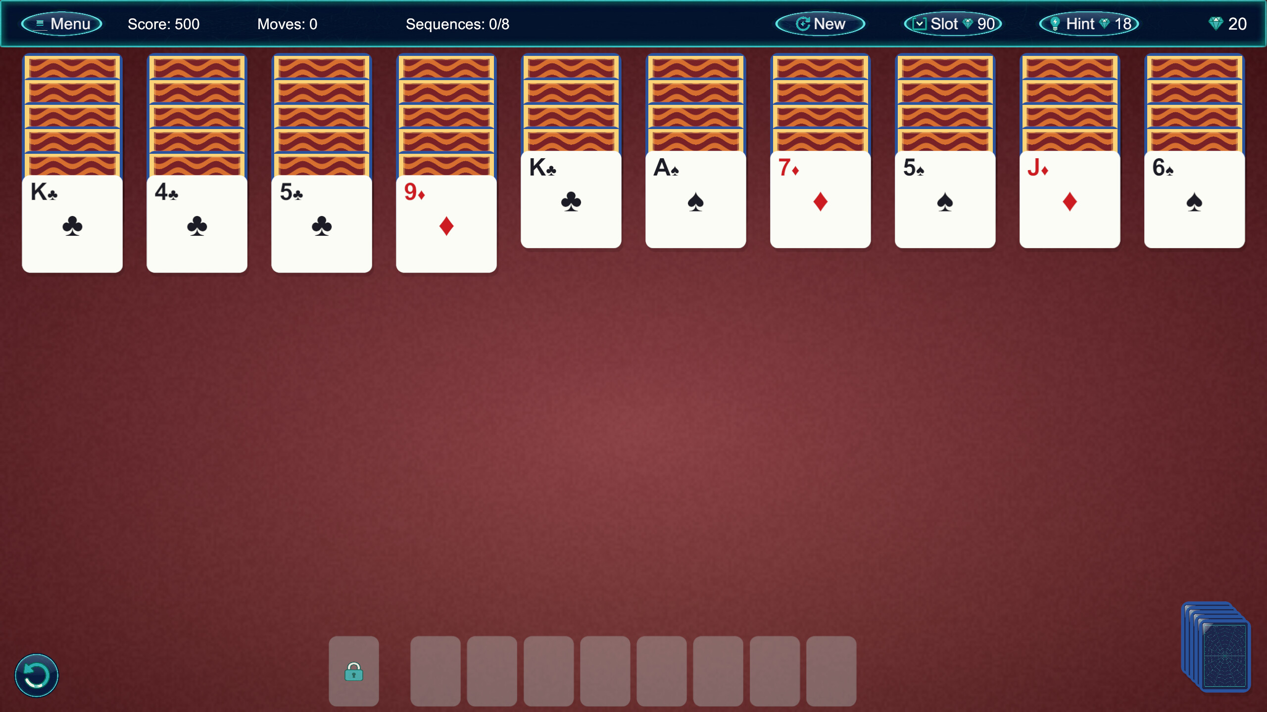 WebBound Solitaire screenshot 4