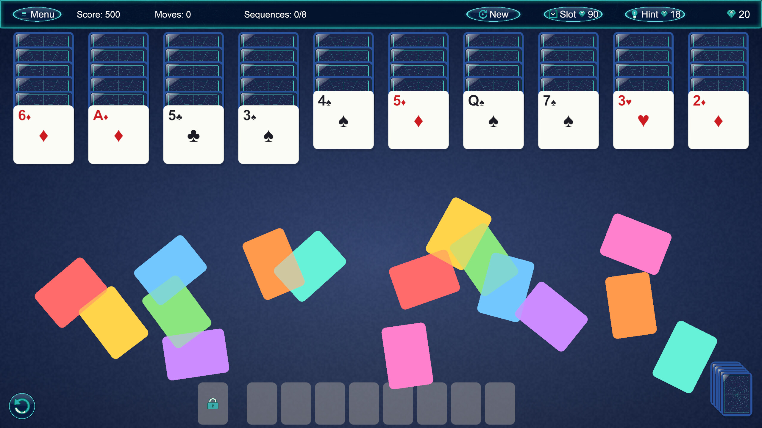 WebBound Solitaire screenshot 3