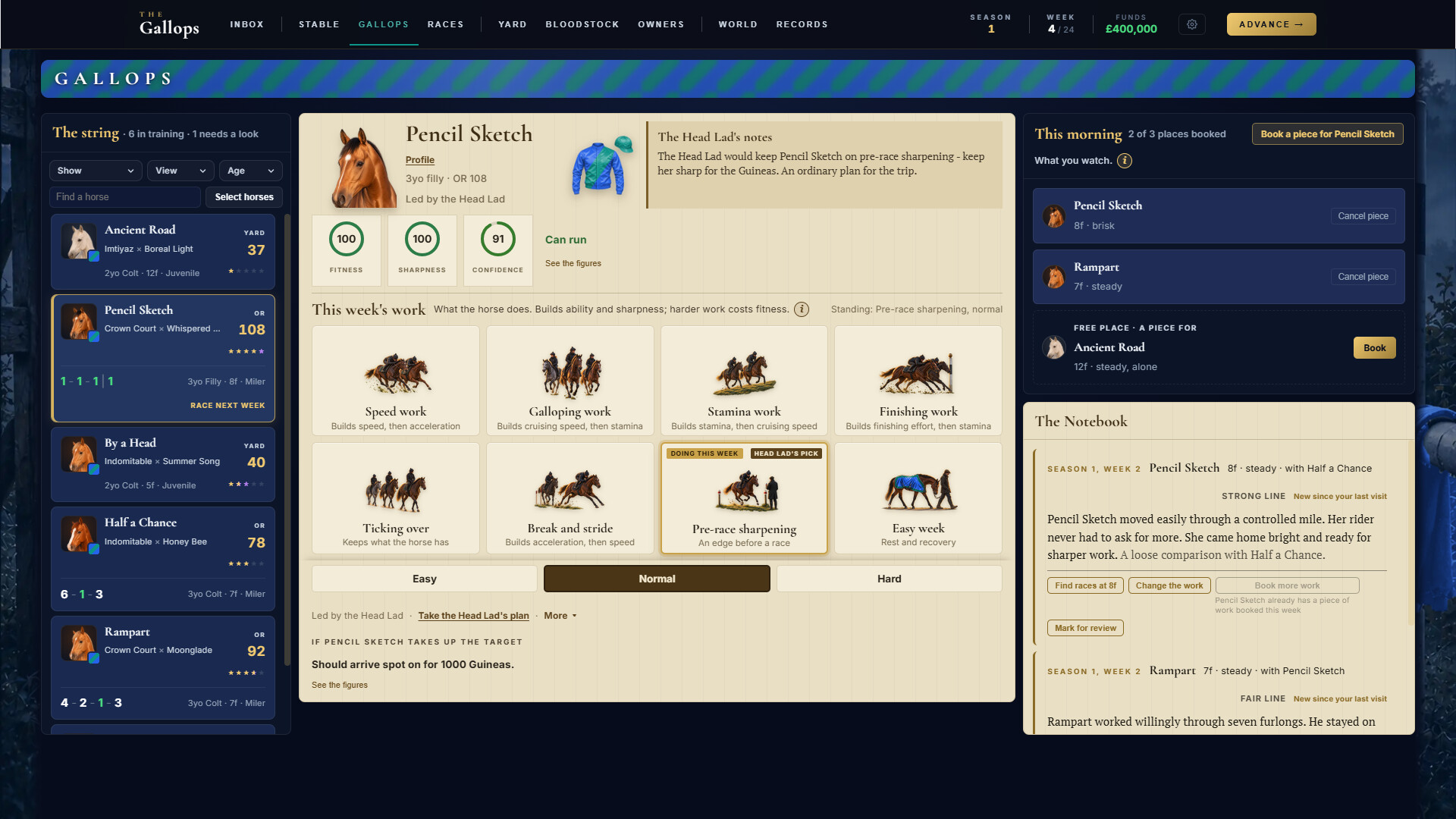 The Gallops: Horse Racing Manager screenshot 3