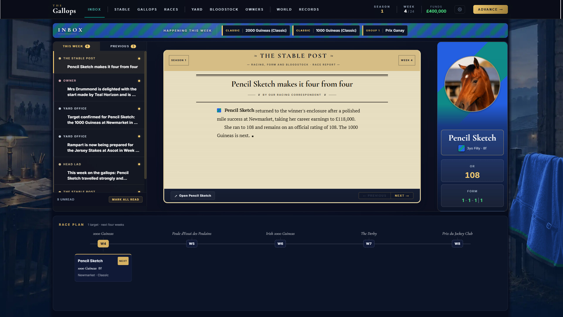The Gallops: Horse Racing Manager screenshot 4