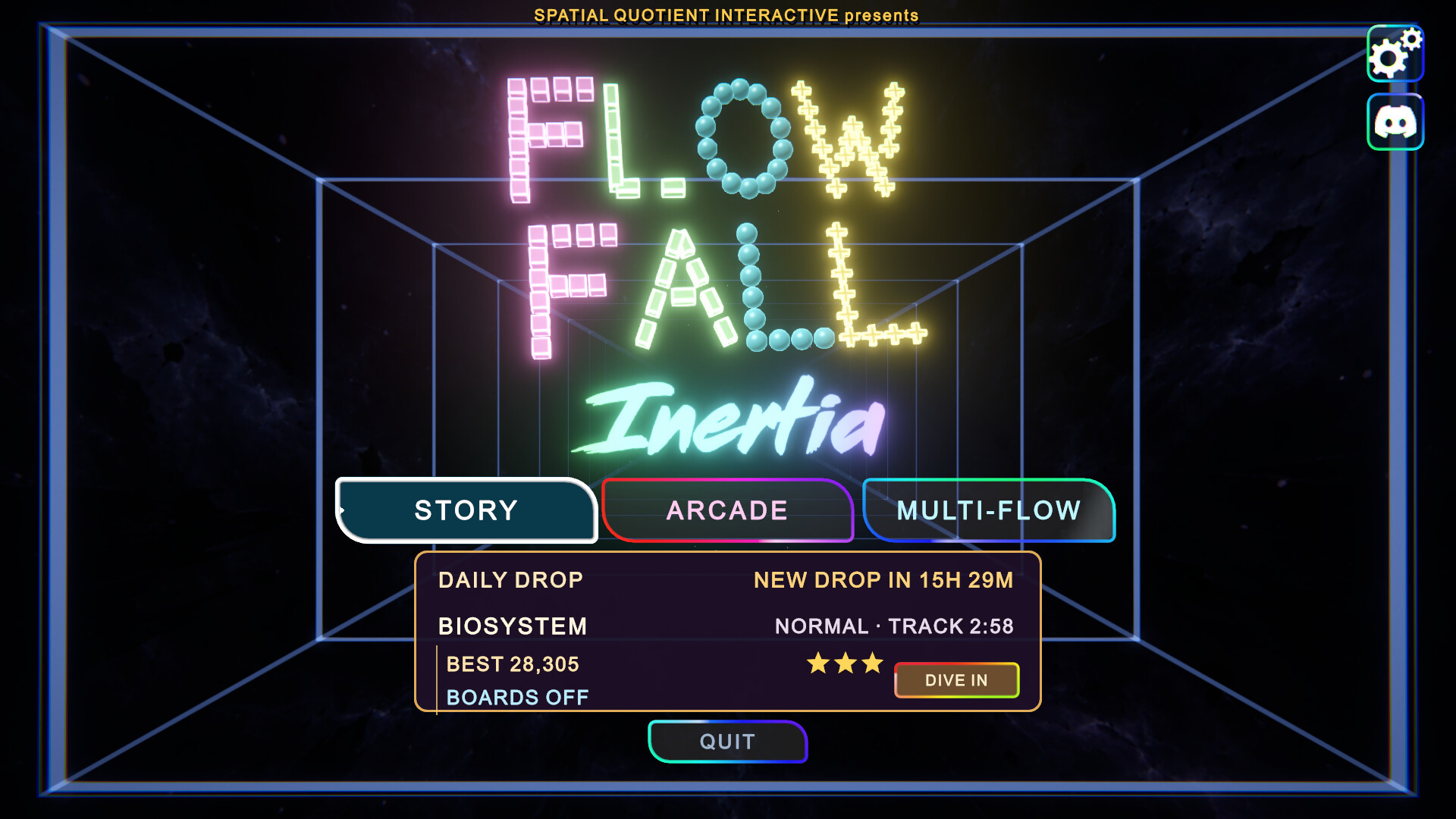 FLOWFALL Inertia trailer