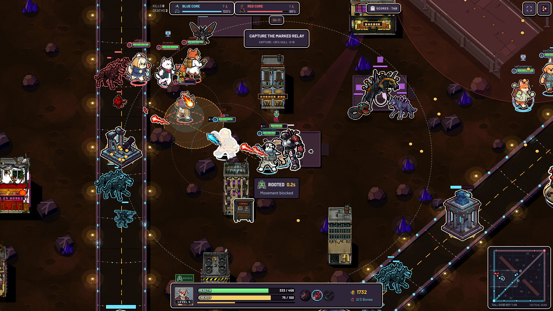 Punk Dog Wars MOBA 2D screenshot 2