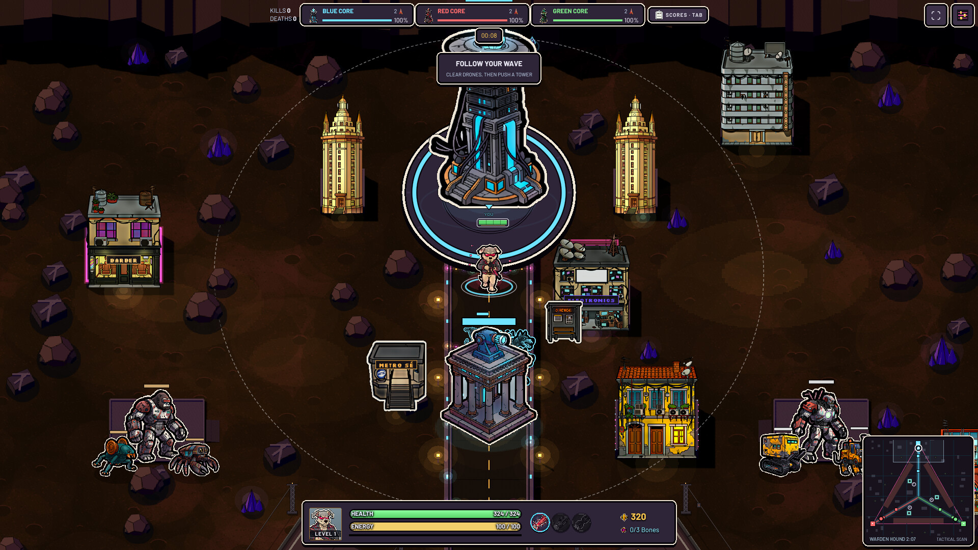 Punk Dog Wars MOBA 2D screenshot 4