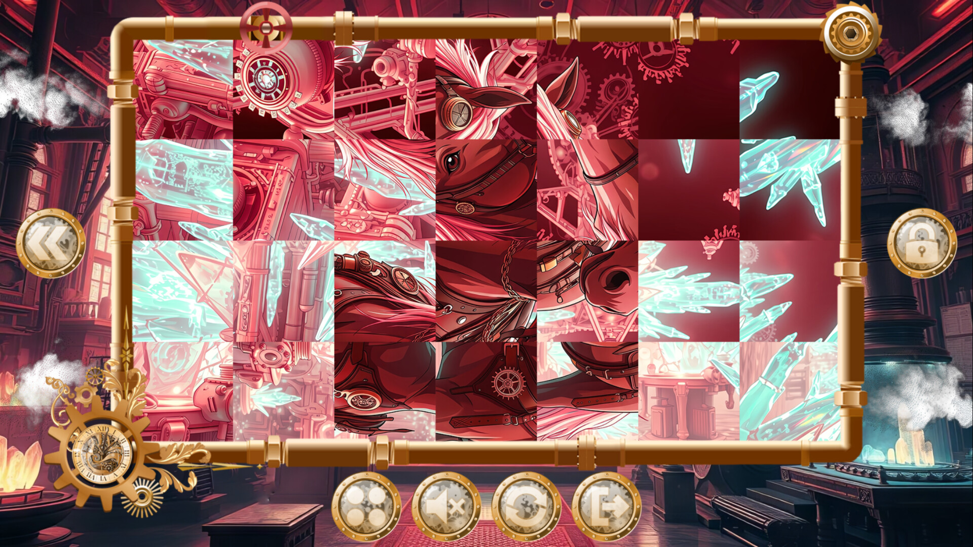 Chronime Puzzle: Horses trailer