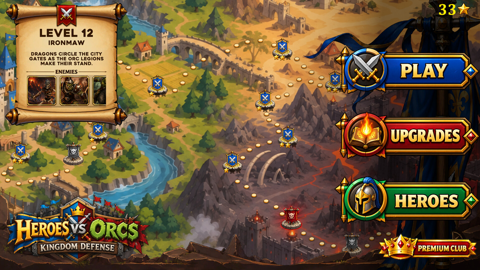 Heroes vs Orcs: Tower Defense screenshot 4