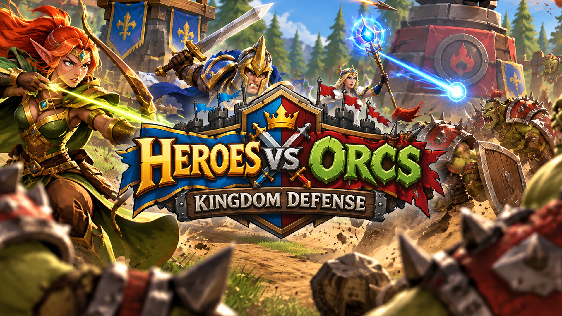 Heroes vs Orcs: Tower Defense trailer