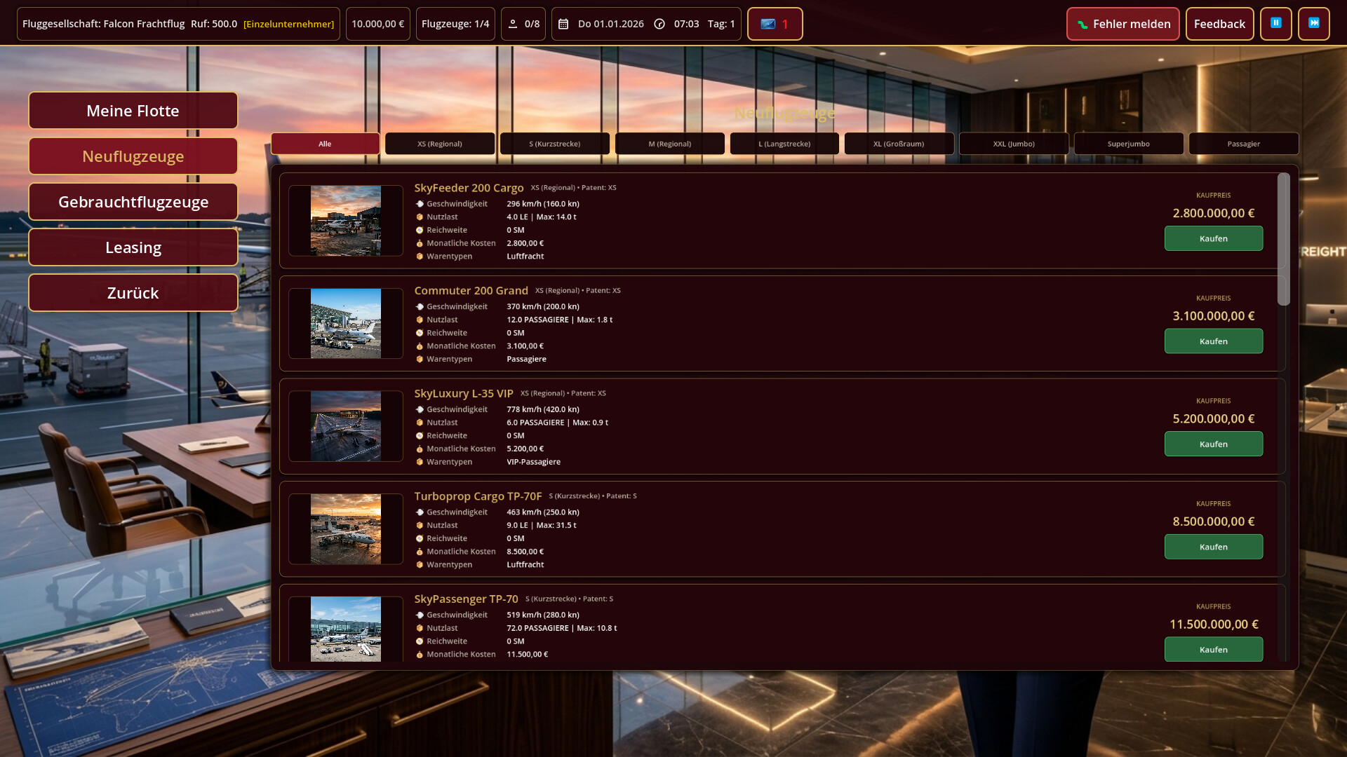 European Airfreight Tycoon screenshot 3