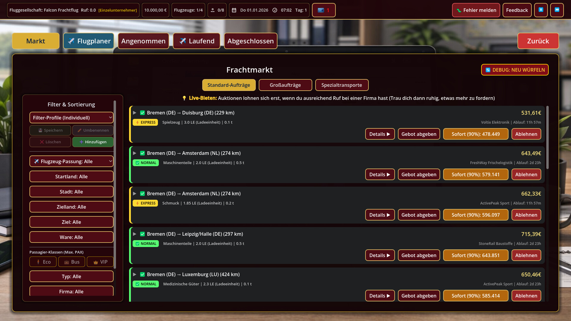 European Airfreight Tycoon screenshot 2