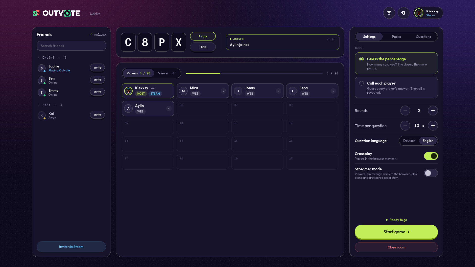 OUTVOTE - Steam Version screenshot 2
