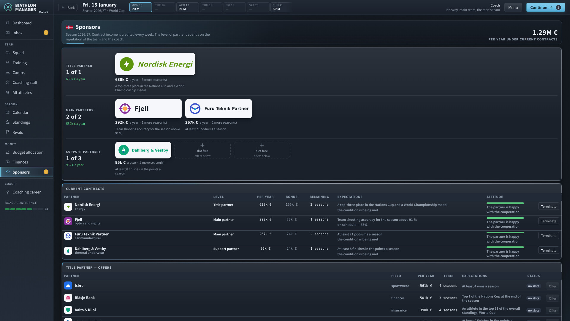 Biathlon Manager screenshot 4