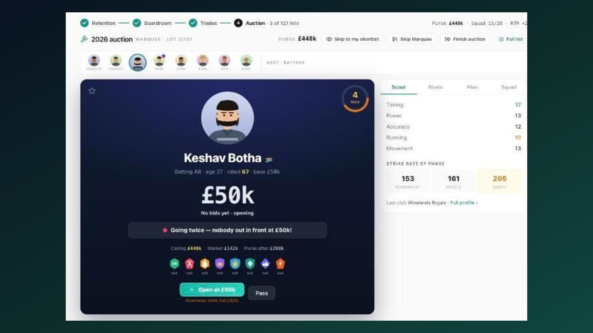 Cricket Franchise Manager screenshot 5