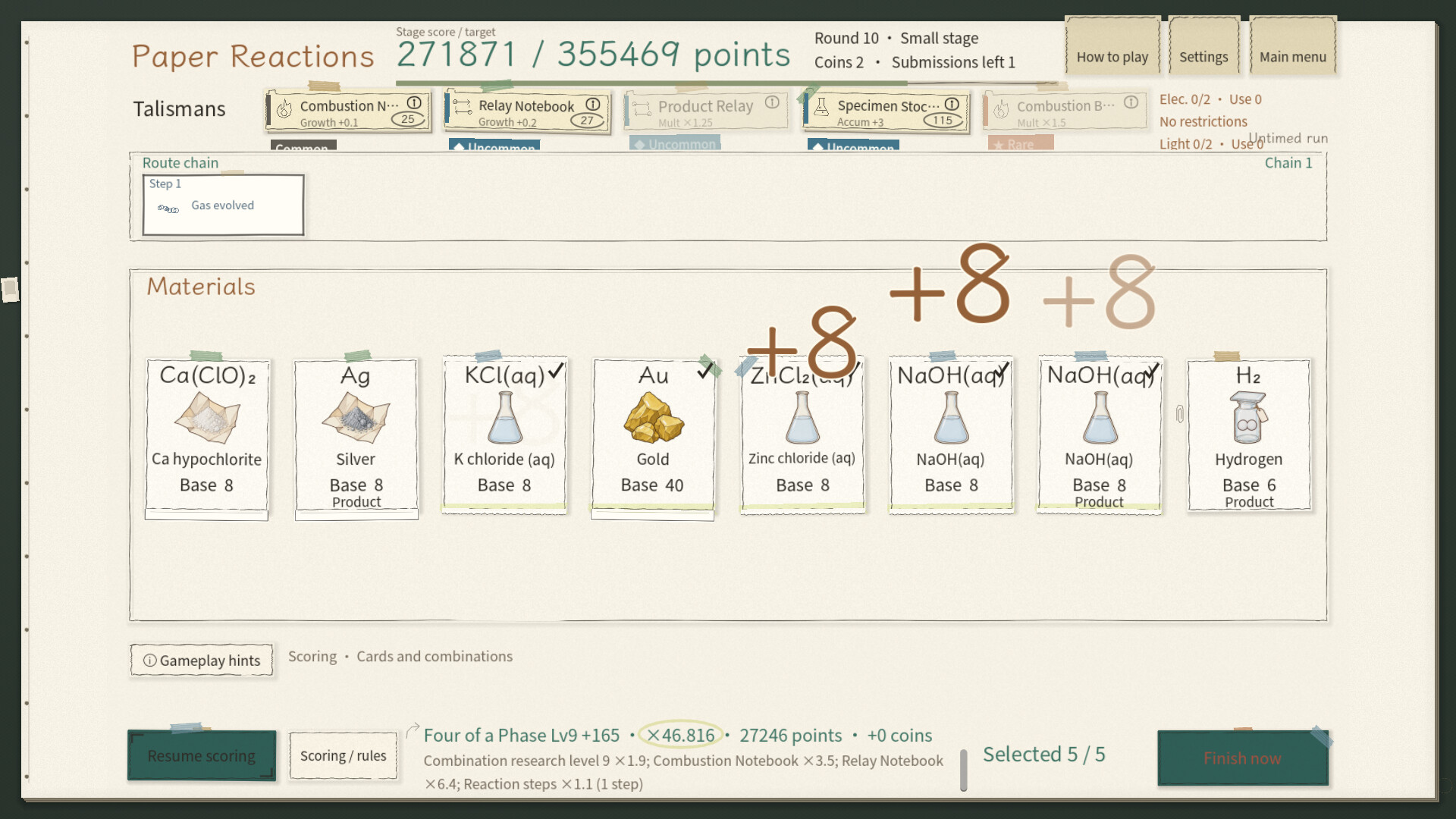 Paper Reactions screenshot 2
