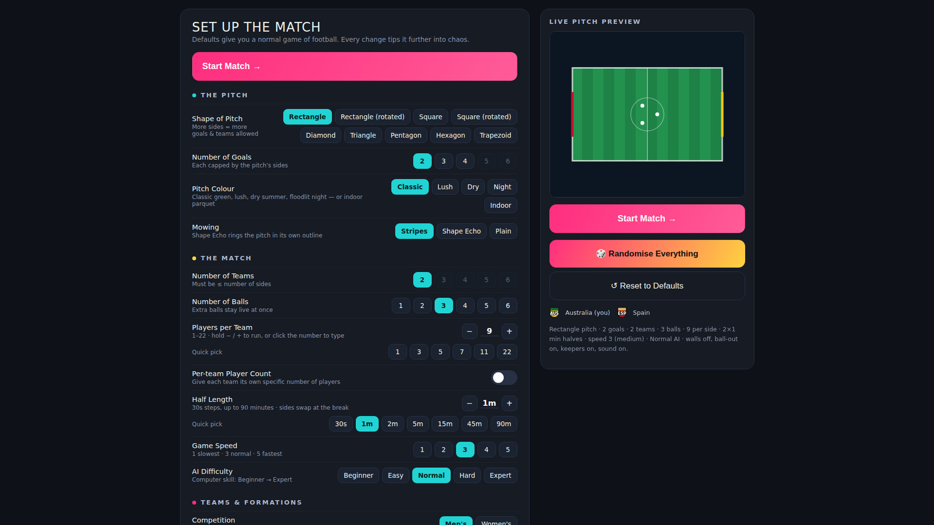 Chaos Soccer screenshot 4