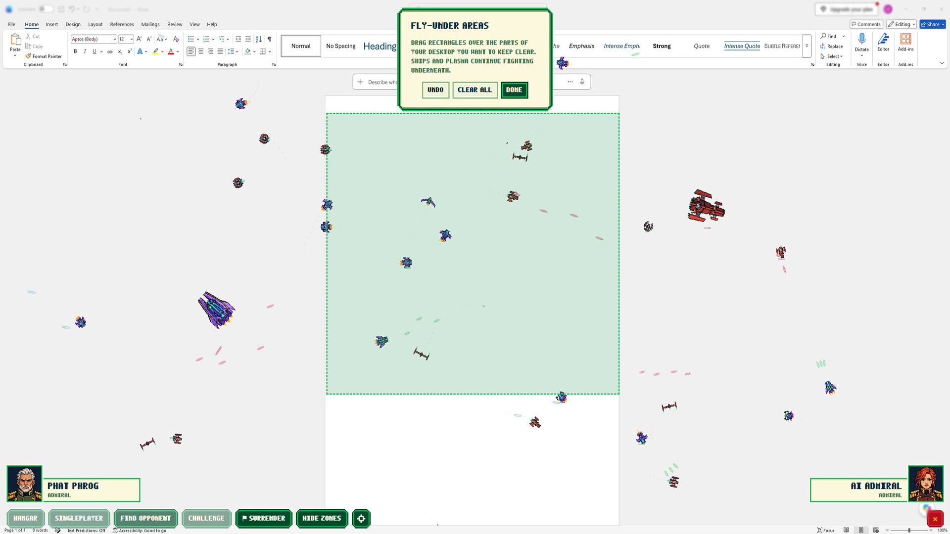 Desktop Space Battles screenshot 4