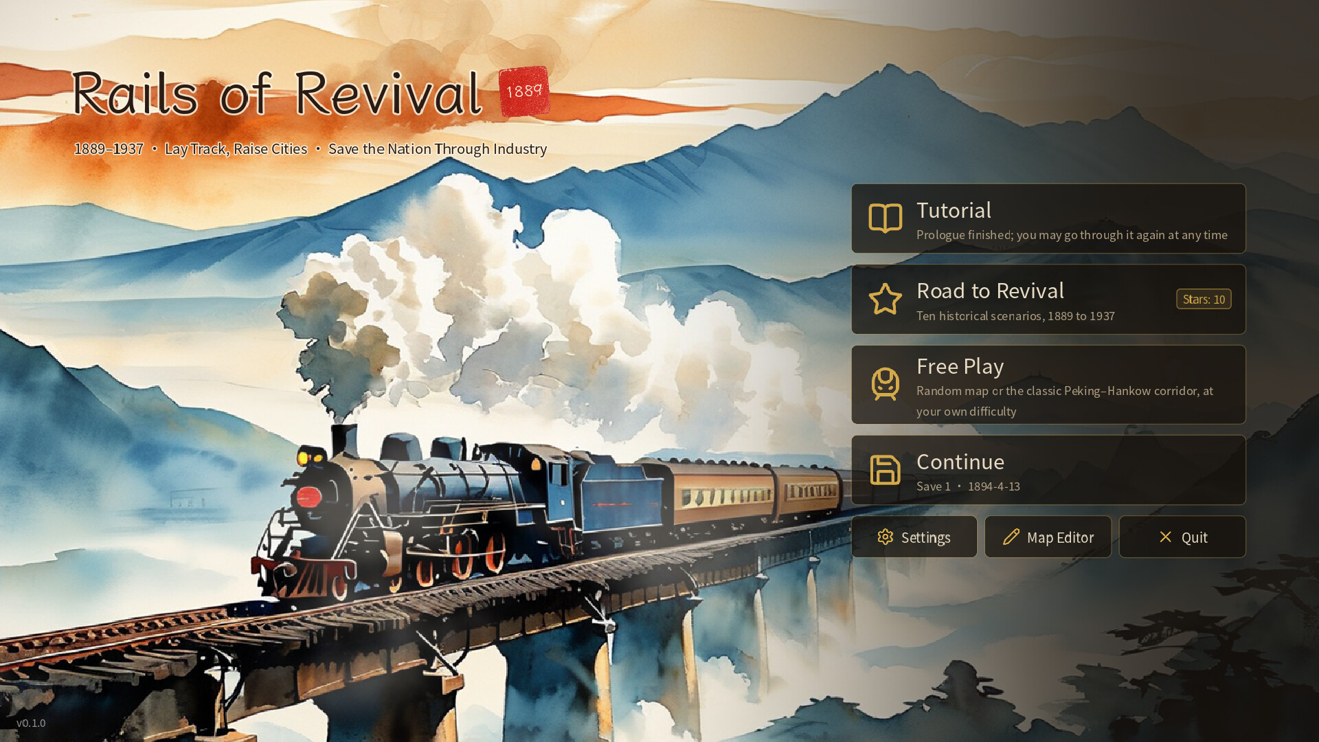 Rails of Revival: China 1889 trailer