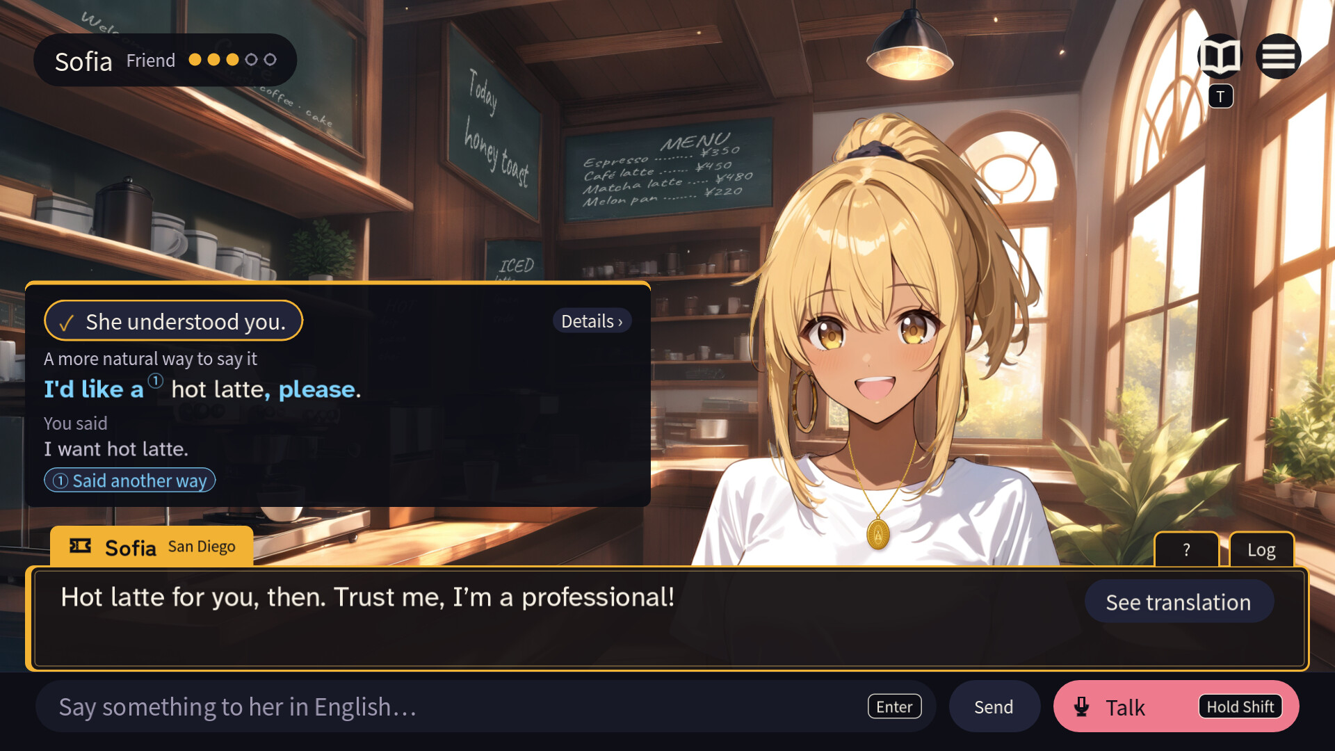 She Doesn't Speak My Language screenshot 2