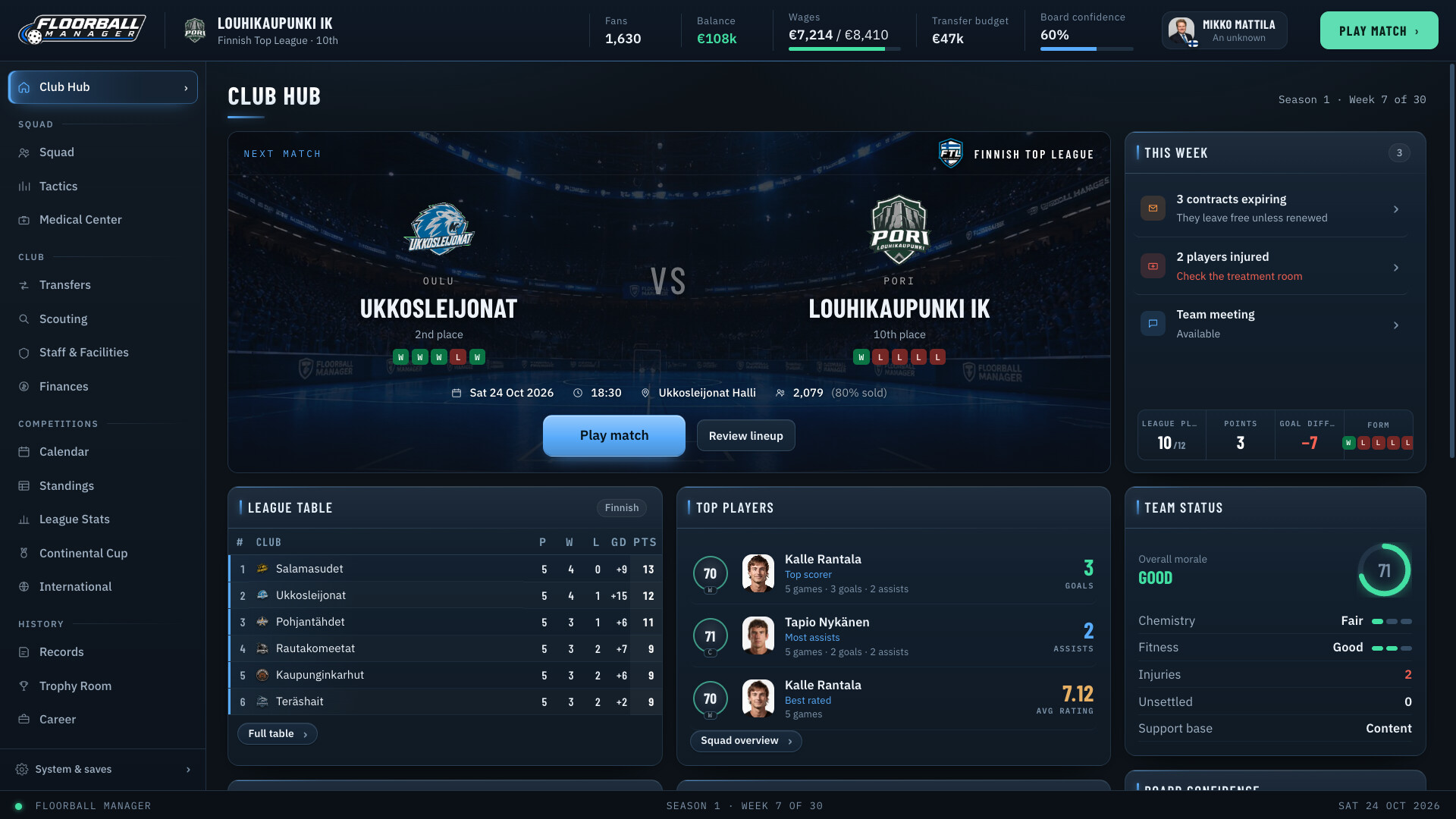 Floorball Manager screenshot 4