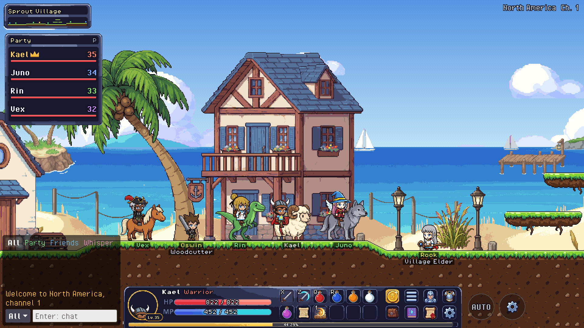 IdleBound - 2D Idle MMORPG screenshot 3