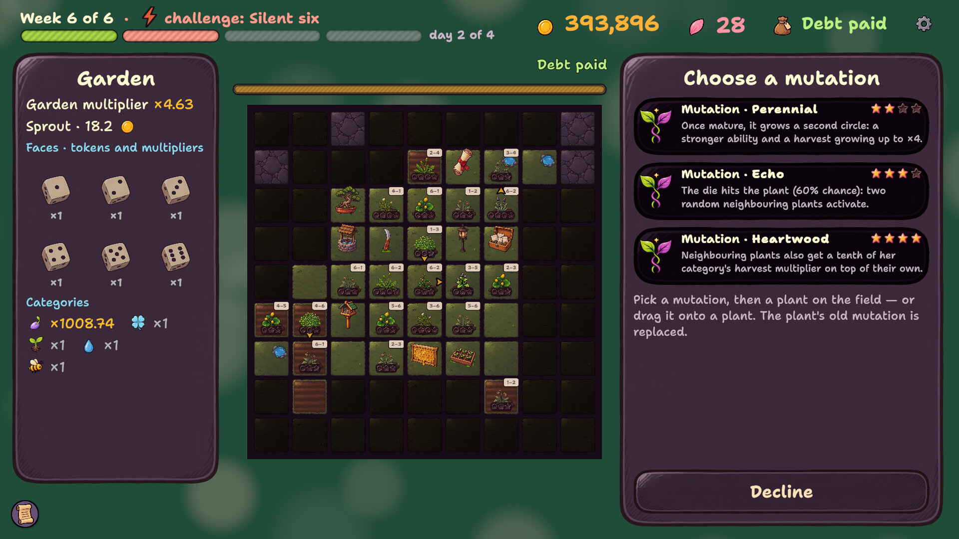Dicebloom screenshot 3