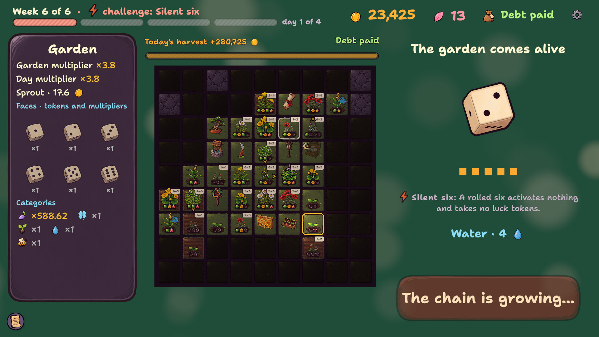 Dicebloom screenshot 1