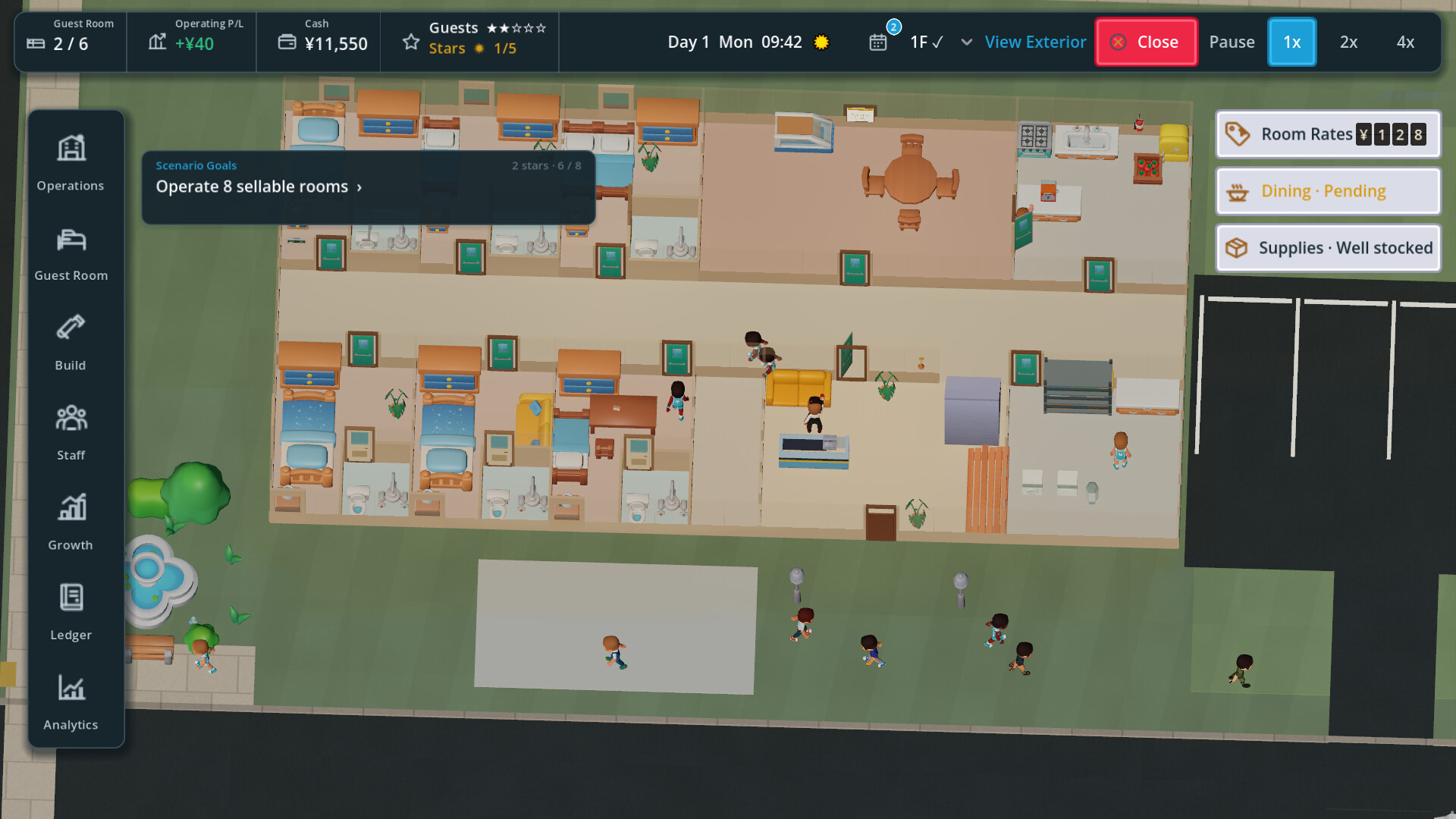 Mini Hotel Simulator screenshot 2