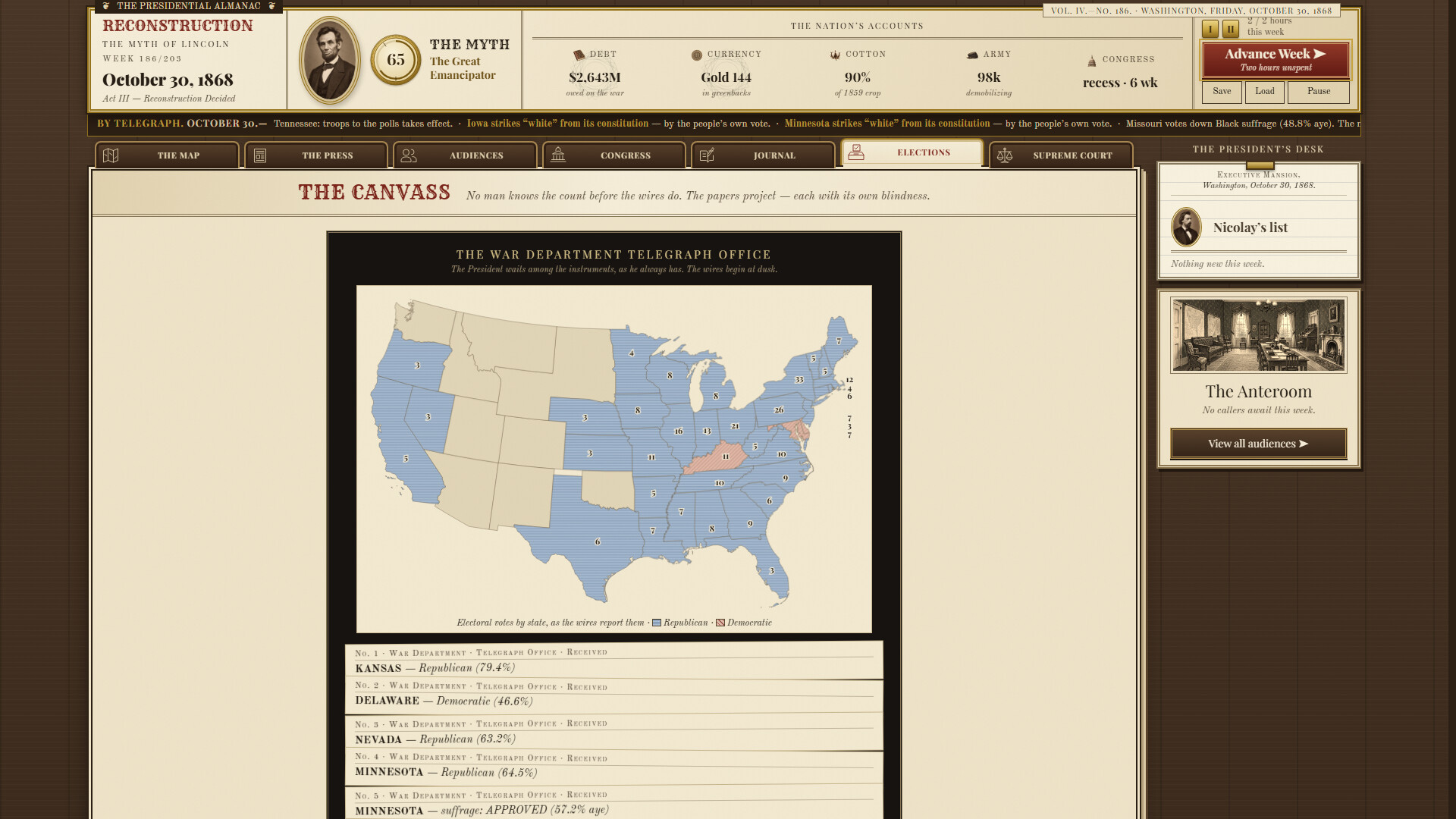 Reconstruction: The Myth of Lincoln screenshot 4